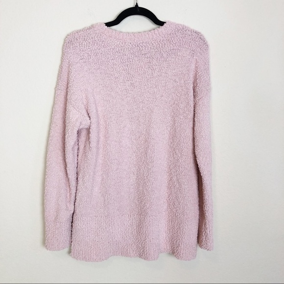 New Sanctuary V-neck Teddy Sweater in Rose Quartz - Picture 7 of 12